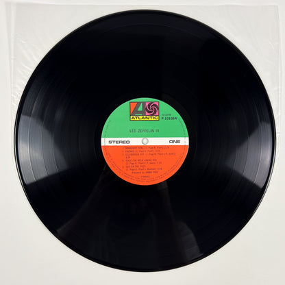 LED ZEPPELIN - Led Zeppelin III Impresión Japonesa - Atlantic P-10106A 1976 PÓSTER