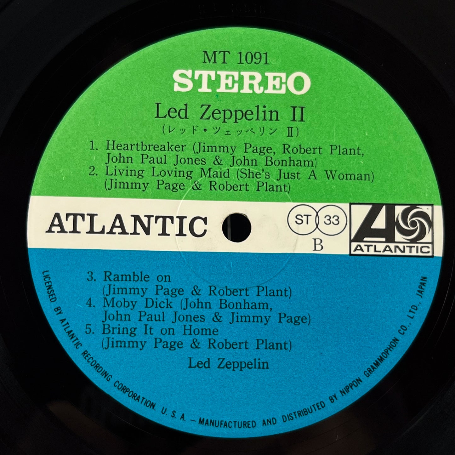 LED ZEPPELIN II – 1ª Edizione Giapponese MT-1091 1969