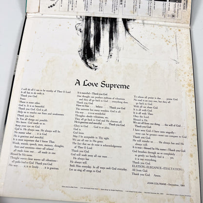 JOHN COLTRANE – A Love Supreme - Stampa Giapponese – MCA Records VIM-4610 1980 Translucent Vinyl