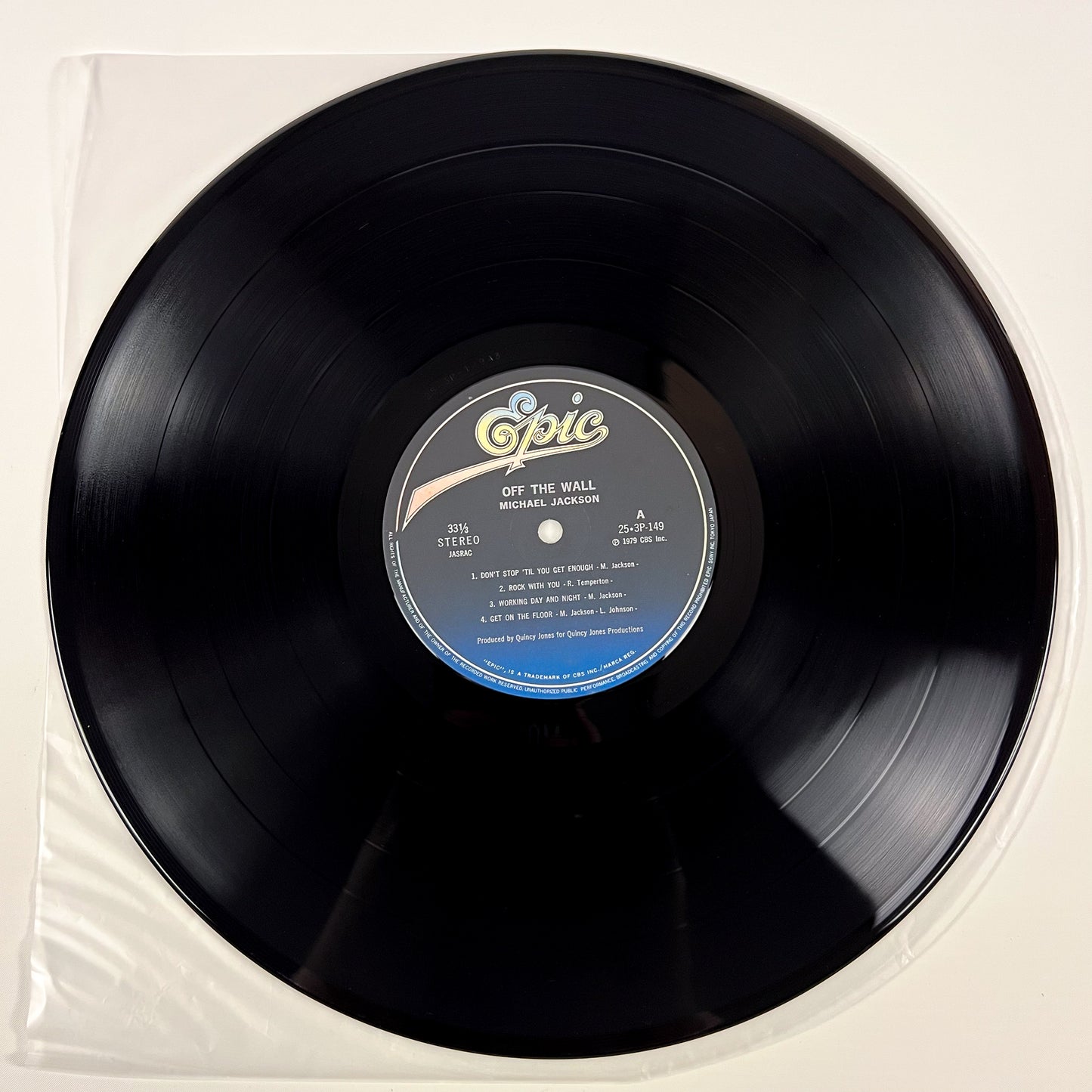 MICHAEL JACKSON – Off The Wall - Stampa Giapponese - EPIC/SONY 25-3P-149 1982 OBI Suzuki