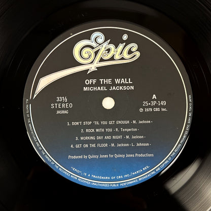 MICHAEL JACKSON – Off The Wall - Stampa Giapponese - EPIC/SONY 25-3P-149 1982 OBI Suzuki