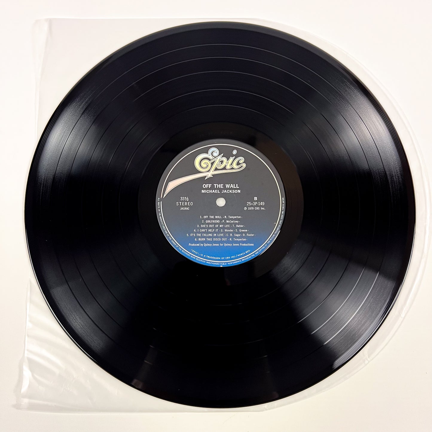 MICHAEL JACKSON – Off The Wall - Stampa Giapponese - EPIC/SONY 25-3P-149 1982 OBI Suzuki