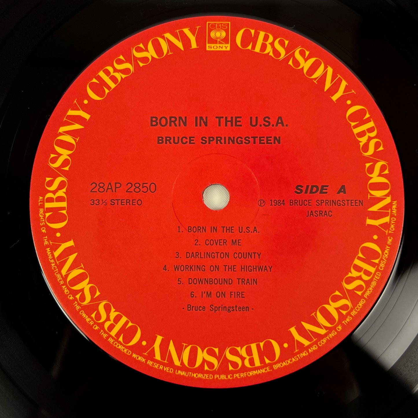 BRUCE SPRINGSTEEN – Born In The U.S.A. 1ª Edizione Giapponese – CBS/Sony 28AP 2850 1984 SHRINK