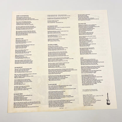 DIRE STRAITS – Dire Straits 1ª Edizione Giapponese – Vertigo RJ-7541 1978 TRANSLUCENT