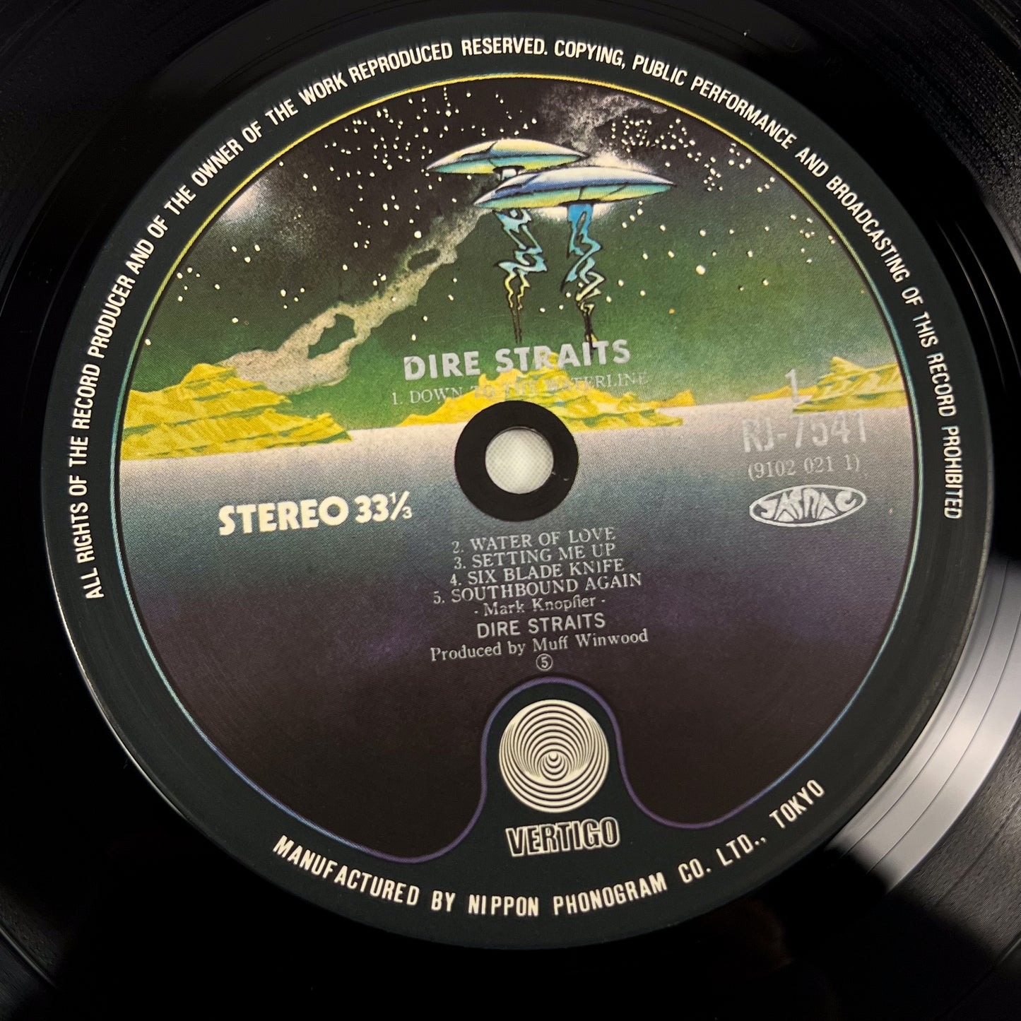 DIRE STRAITS – Dire Straits 1ª Edizione Giapponese – Vertigo RJ-7541 1978 TRANSLUCENT