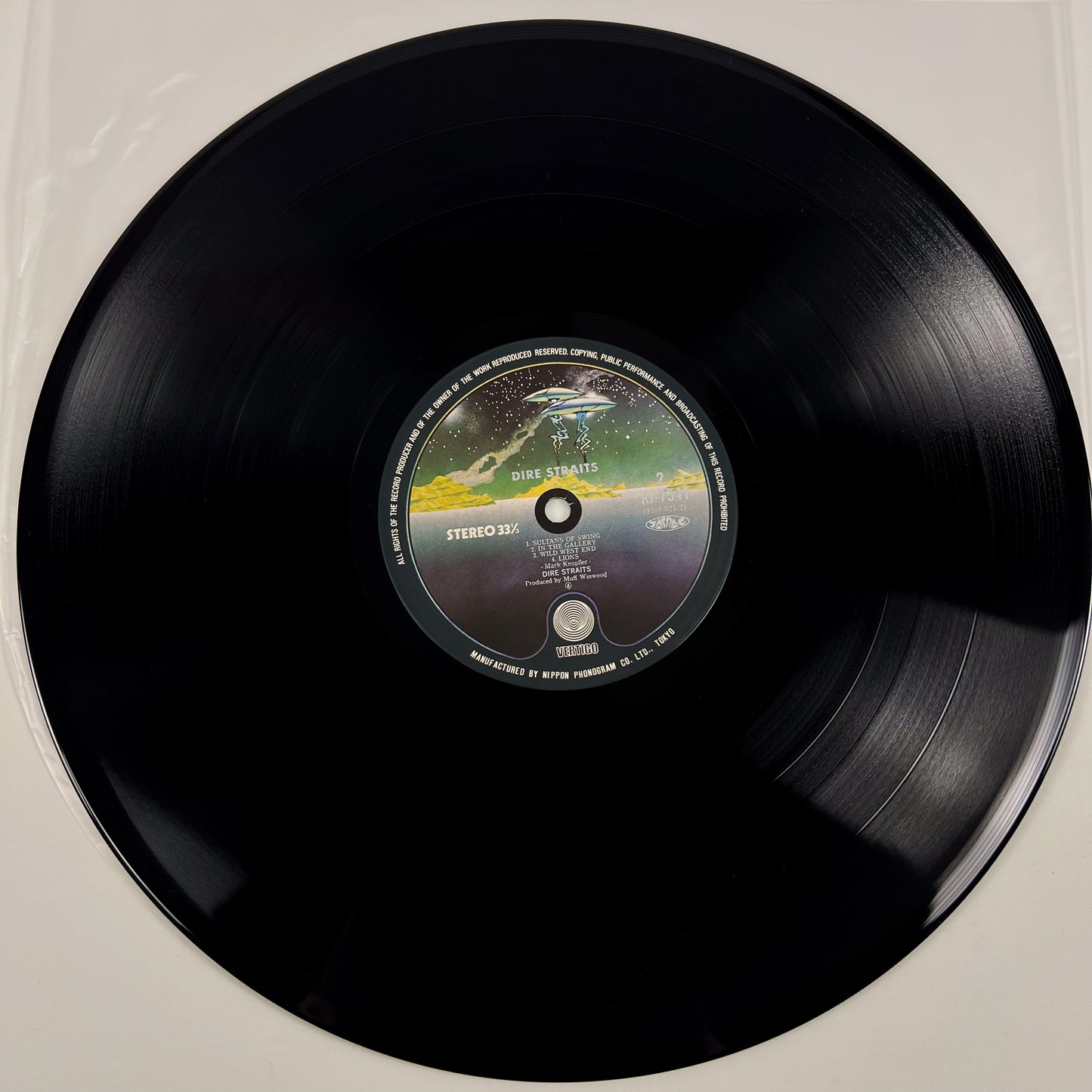 DIRE STRAITS – Dire Straits 1ª Edizione Giapponese – Vertigo RJ-7541 1978 TRANSLUCENT