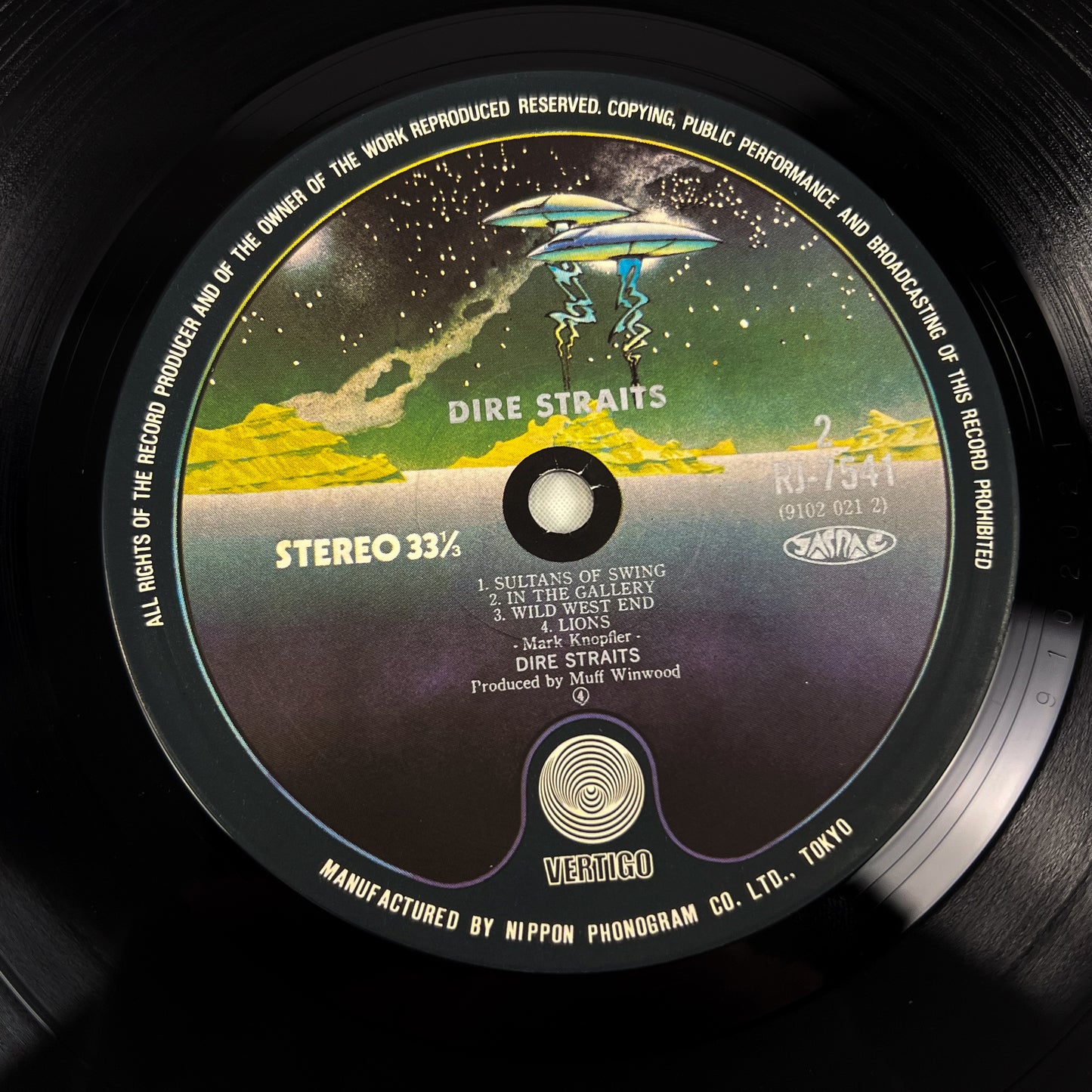 DIRE STRAITS – Dire Straits 1ª Edizione Giapponese – Vertigo RJ-7541 1978 TRANSLUCENT