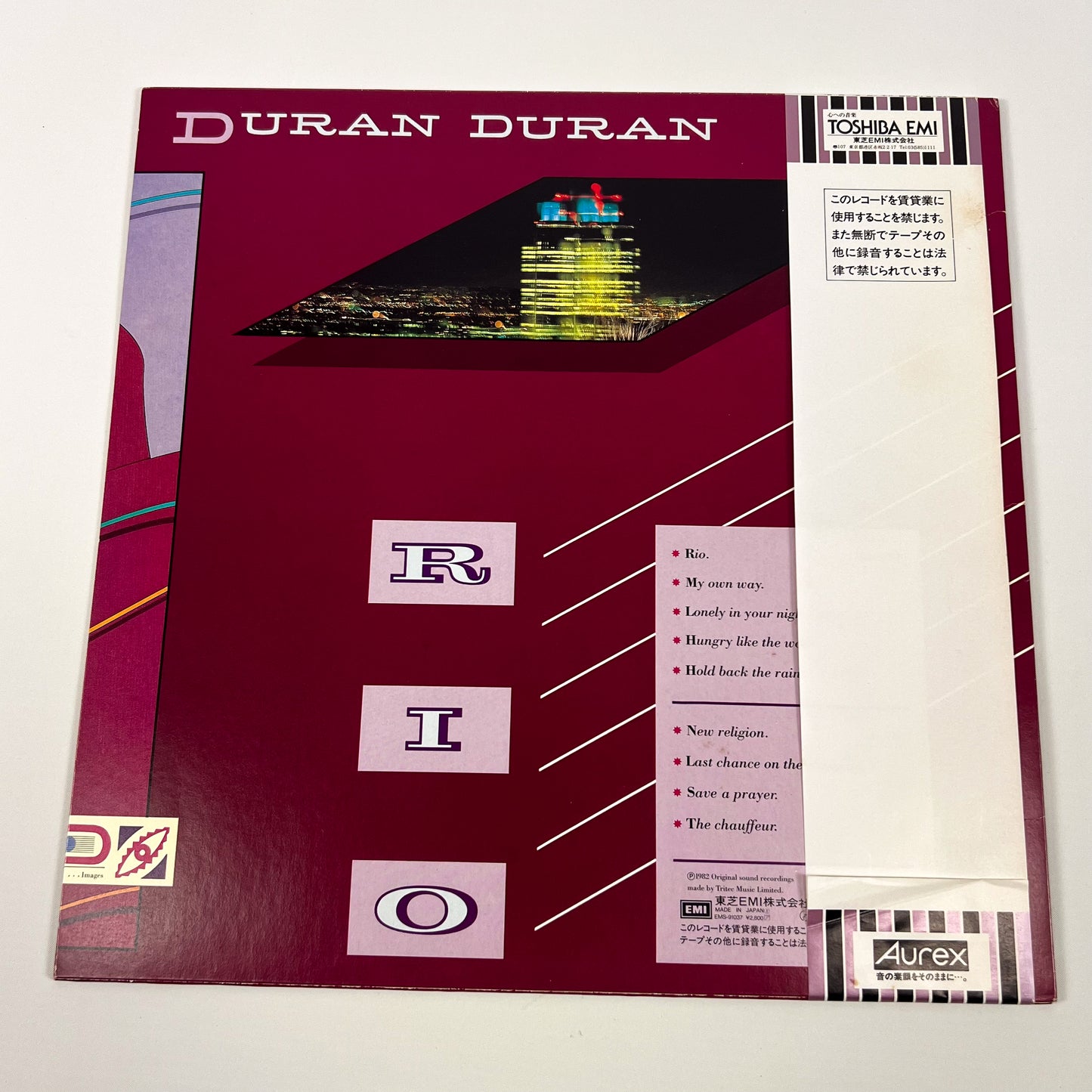 DURAN DURAN – Rio 1ère édition japonaise – EMI EMS-91037 1982