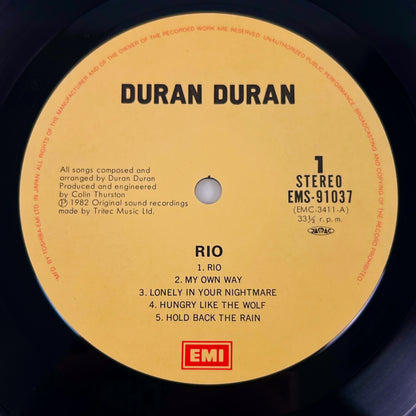 DURAN DURAN – Rio 1ère édition japonaise – EMI EMS-91037 1982