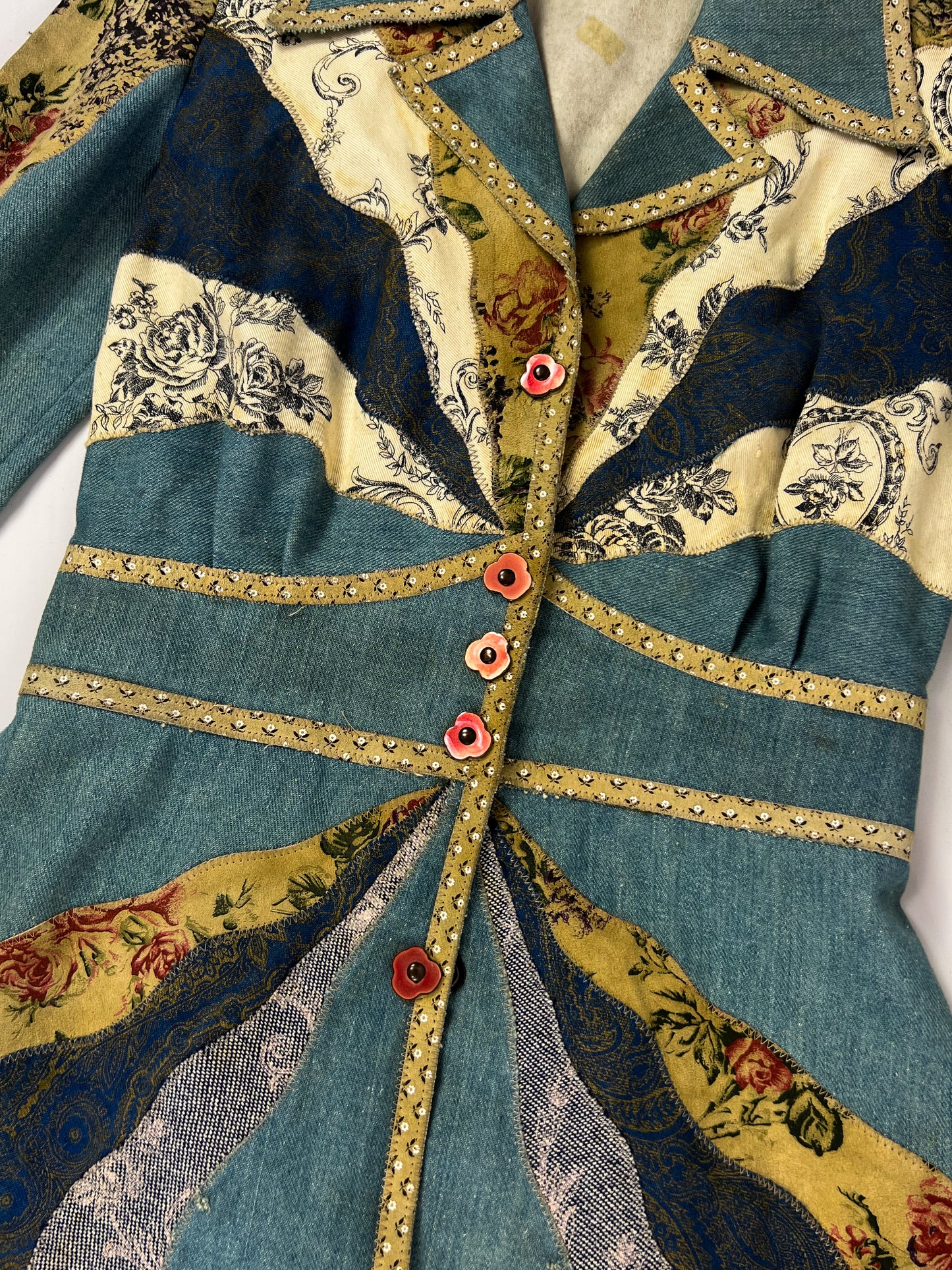 Tailleur Roberto Cavalli Patchwork anni '70 - Da collezione