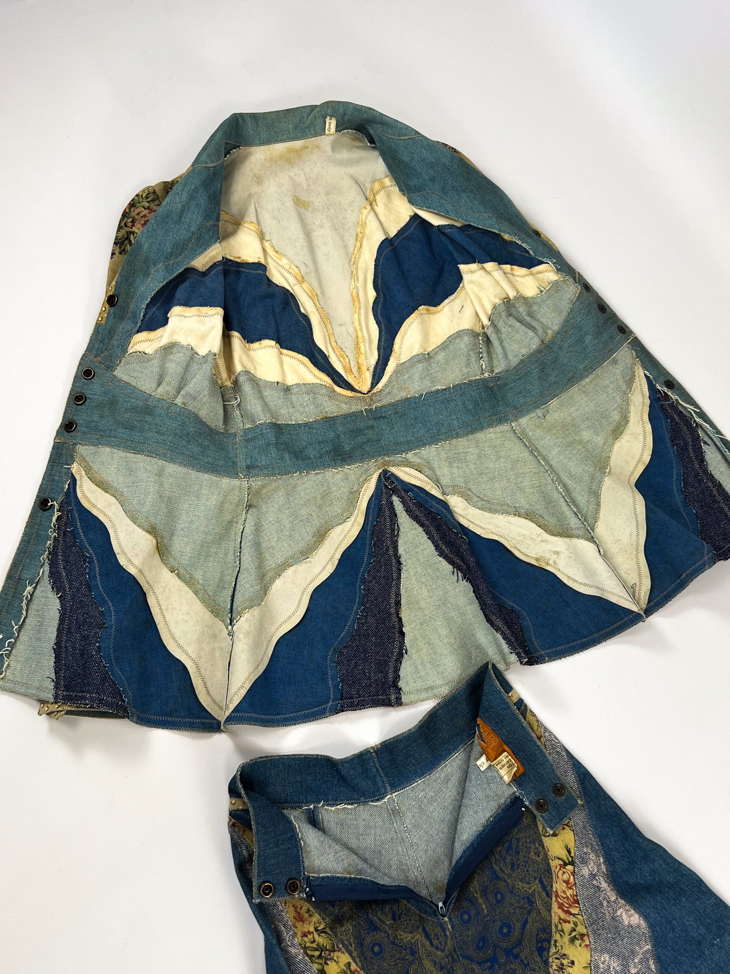 Tailleur Roberto Cavalli Patchwork anni '70 - Da collezione