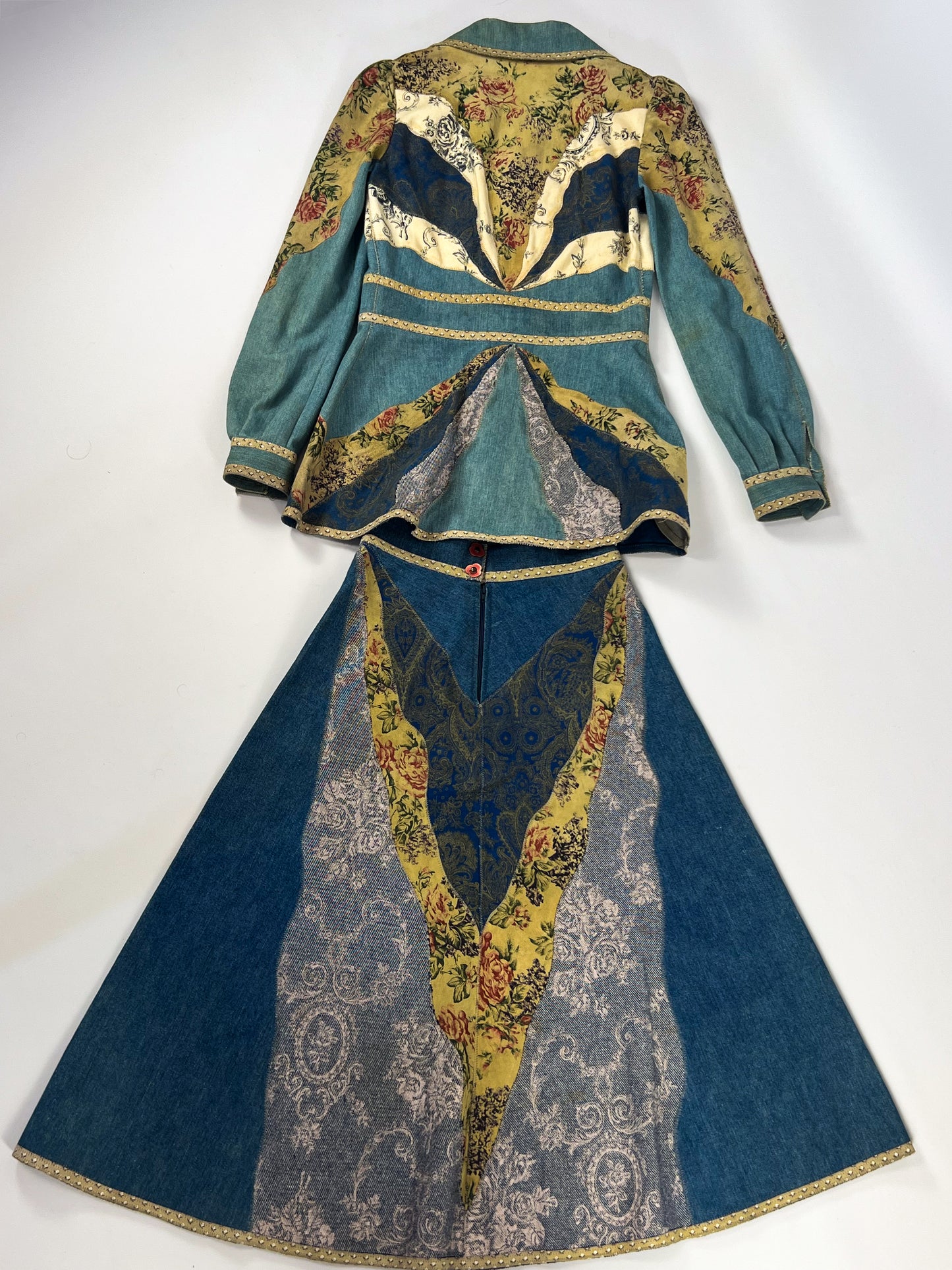 Tailleur Roberto Cavalli Patchwork anni '70 - Da collezione
