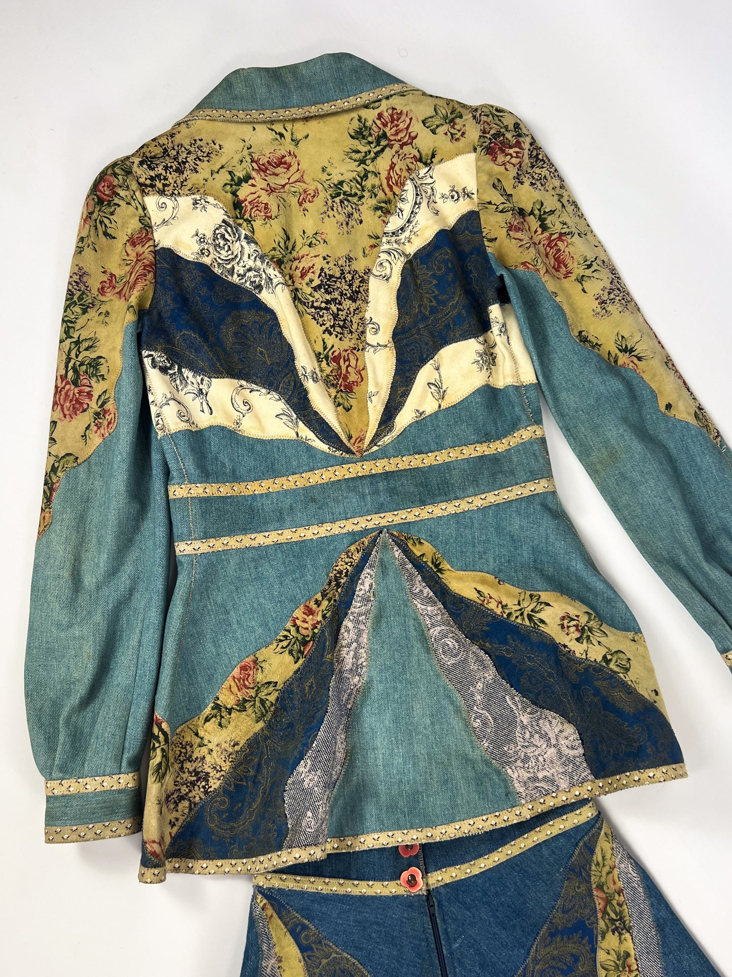 Tailleur Roberto Cavalli Patchwork anni '70 - Da collezione