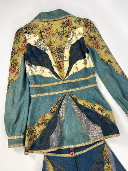 Tailleur Roberto Cavalli Patchwork anni '70 - Da collezione