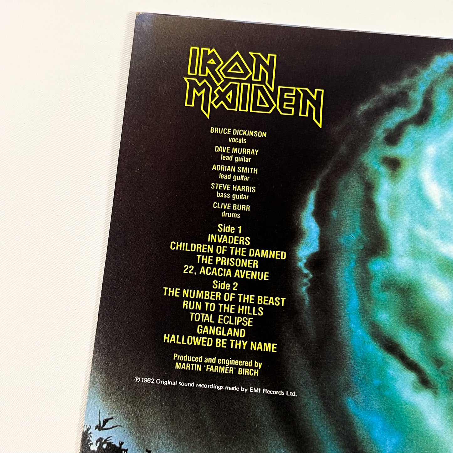IRON MAIDEN – The Number Of The Beast 1st Japanese Edition” – EMI EMS-91034 1982 MATTE OBI