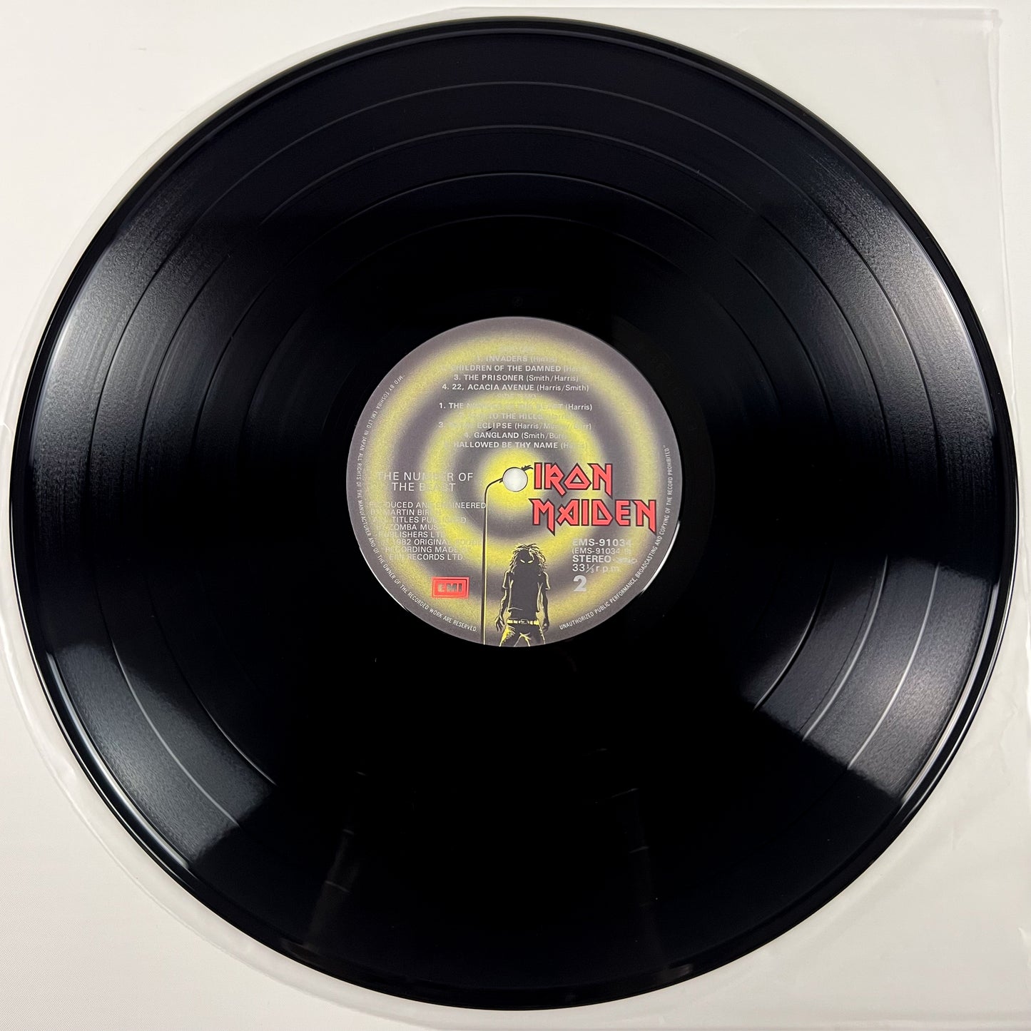 IRON MAIDEN – The Number Of The Beast 1st Japanese Edition” – EMI EMS-91034 1982 MATTE OBI