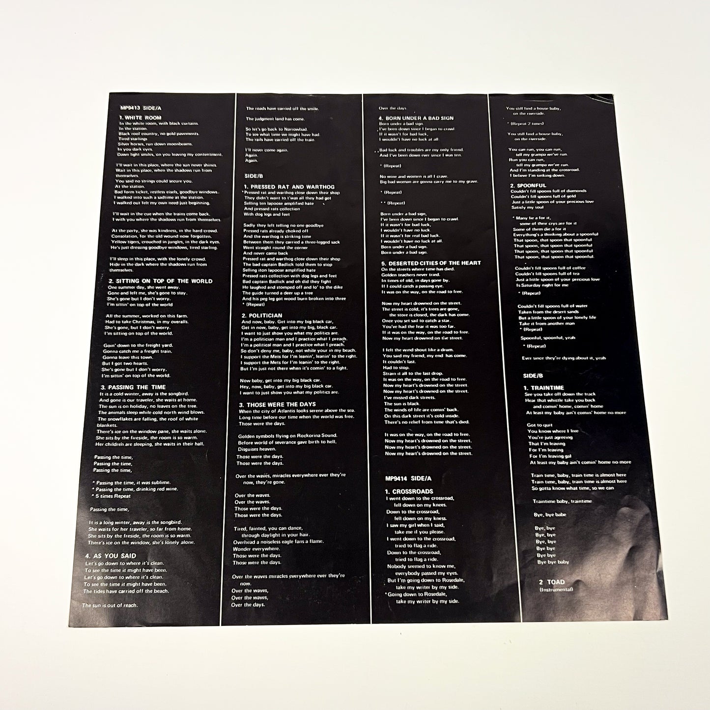 CREAM – Wheels Of Fire 1ère édition japonaise – Polydor MP 9413/14 1972 POCHETTE PELLICULÉE