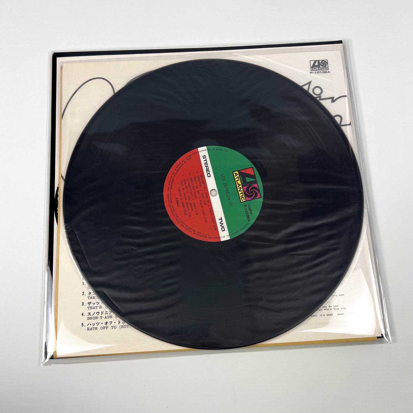 LED ZEPPELIN III - Pressage japonais - Atlantic P-10106A 1976 POSTER