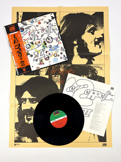 LED ZEPPELIN III - Pressage japonais - Atlantic P-10106A 1976 POSTER