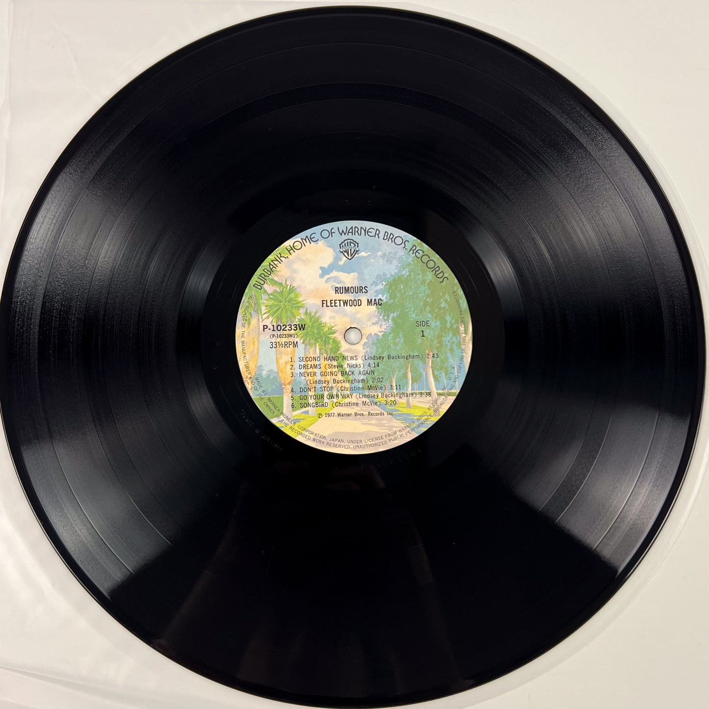Fleetwood Mac – Rumours 1ère édition japonaise - Warner/Pioneer P-10233W 1977 TEXTURED COVER