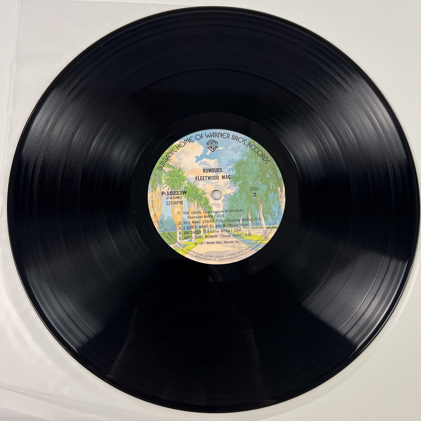 Fleetwood Mac – Rumours 1ère édition japonaise - Warner/Pioneer P-10233W 1977 TEXTURED COVER