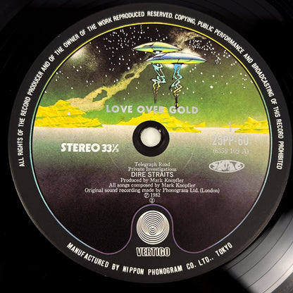 DIRE STRAITS – Love Over Gold 1ère édition japonaise - Vertigo 25PP-60 1982 VINYLE TRANSLUCIDE