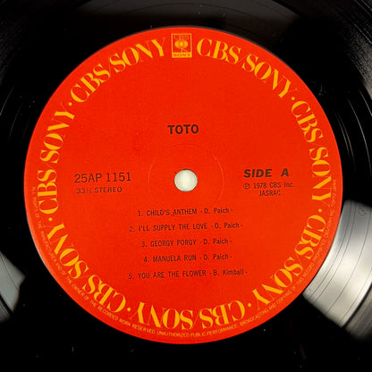 TOTO – S/T 1ère Édition Japonaise – CBS/Sony 25AP-1151 1978