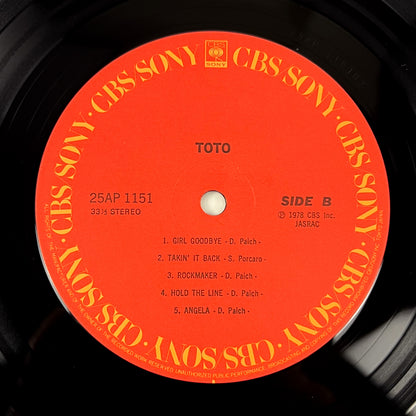 TOTO – S/T 1ère Édition Japonaise – CBS/Sony 25AP-1151 1978
