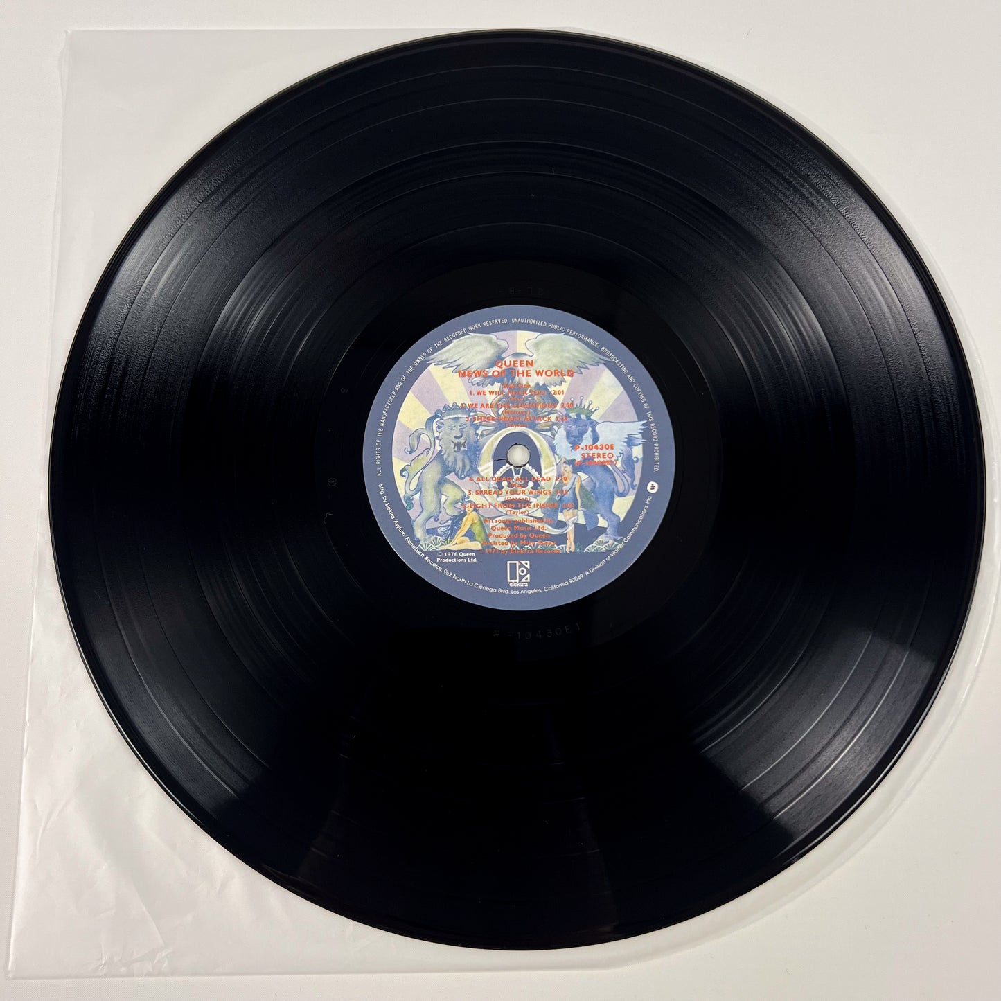 QUEEN – News Of The World 1st Japanese Edition - Elektra P-10430E 1977