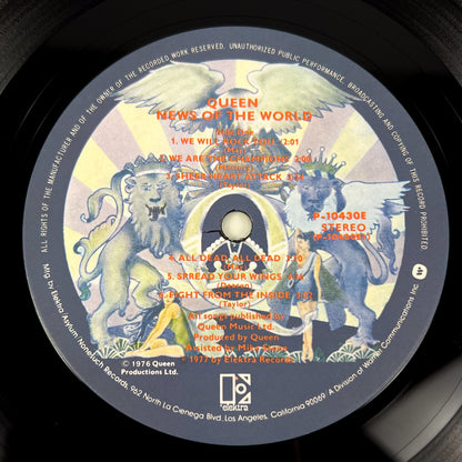 QUEEN – News Of The World 1st Japanese Edition - Elektra P-10430E 1977