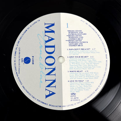 MADONNA – True Blue 1ª Edizione Giapponese - Warner/Pioneer P-13310 1986 - POSTER