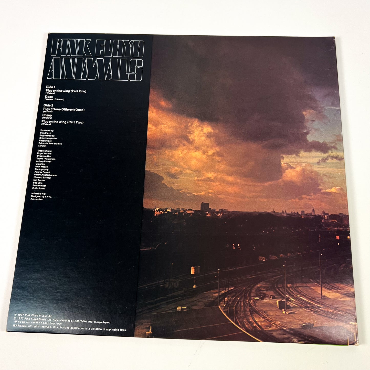 Pink Floyd – Animals 1ª Edizione Giapponese CBS/Sony 25AP 340 1977 STICKER