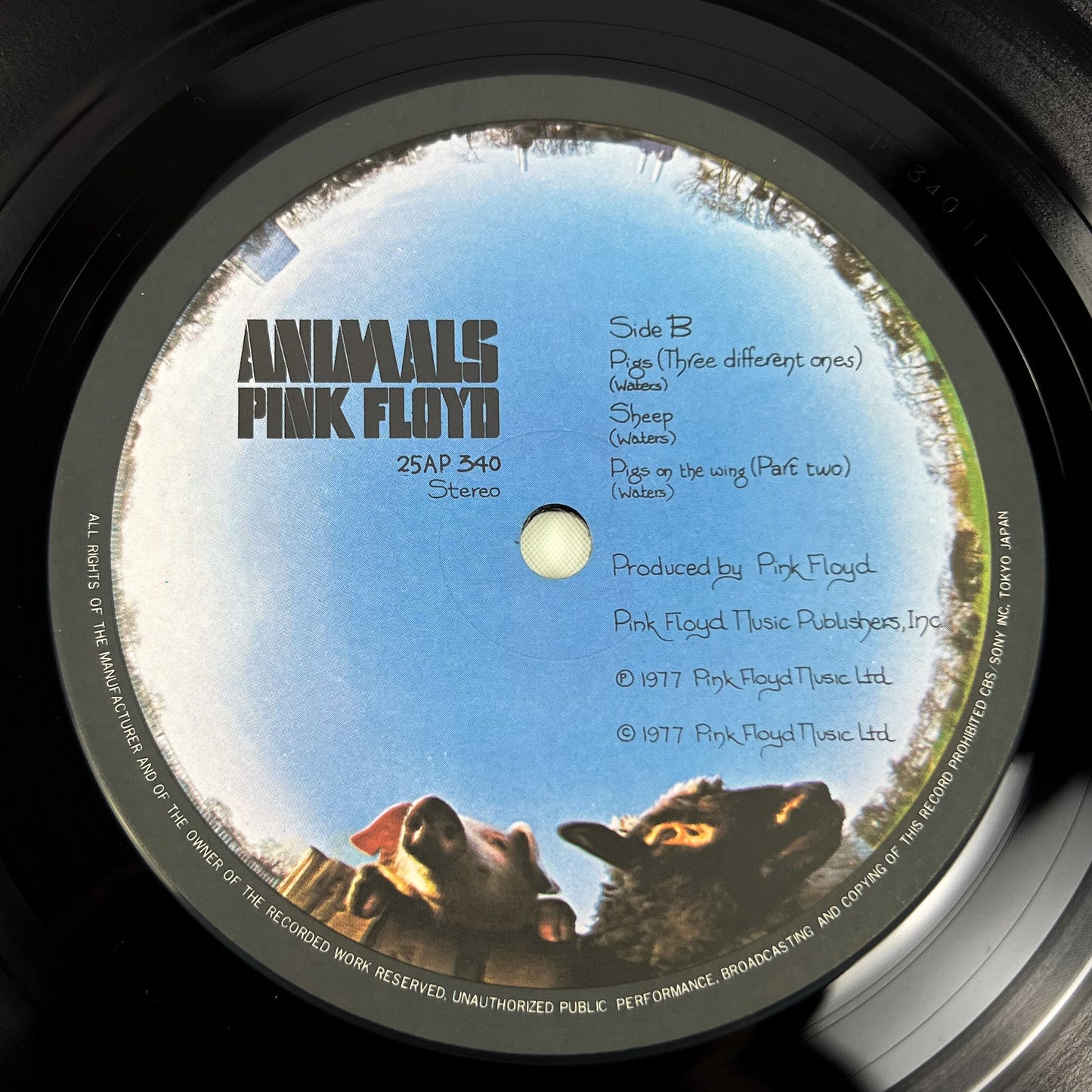 Pink Floyd – Animals 1ª Edizione Giapponese CBS/Sony 25AP 340 1977 STICKER