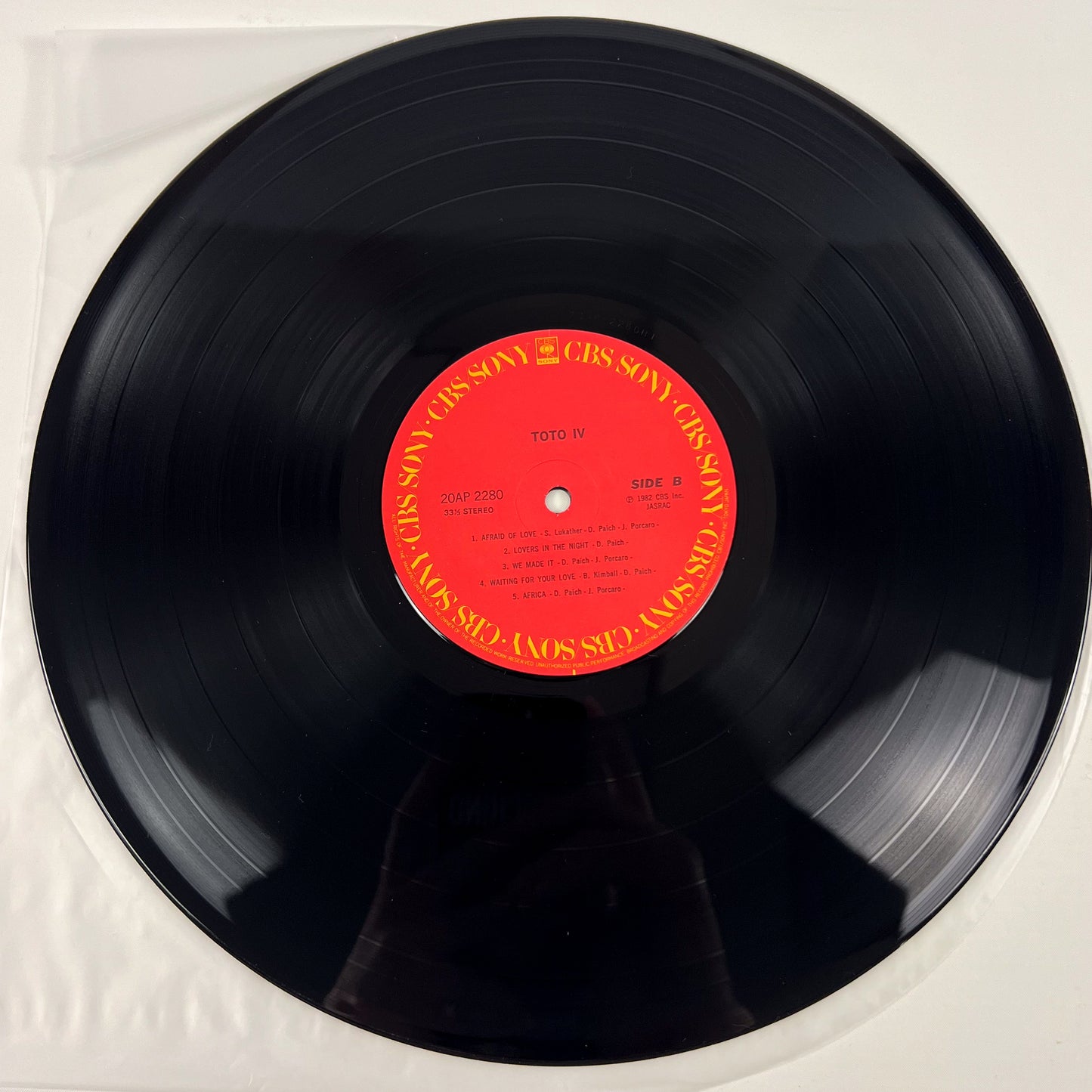 TOTO – Toto IV 1ère Édition Japonaise – CBS/Sony 20AP 2280 1982 SOUS BLISTER