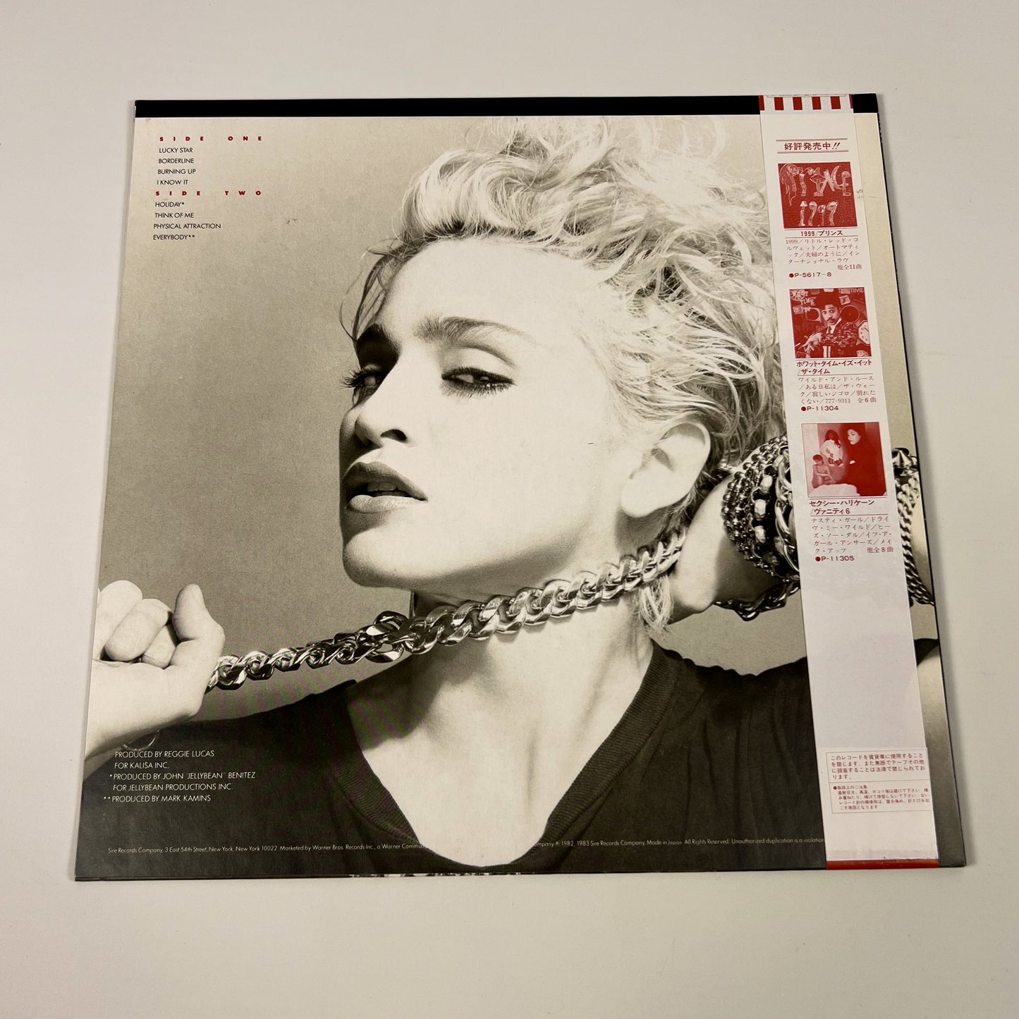 MADONNA - Burning Up (バーニング・アップ) 1st Japanese Edition - Warner/Pioneer P-11394 1983