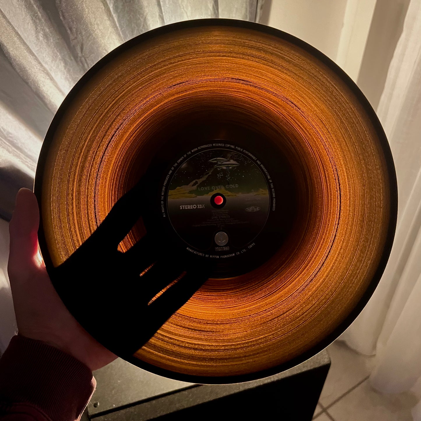 DIRE STRAITS – Love Over Gold 1ère édition japonaise - Vertigo 25PP-60 1982 VINYLE TRANSLUCIDE