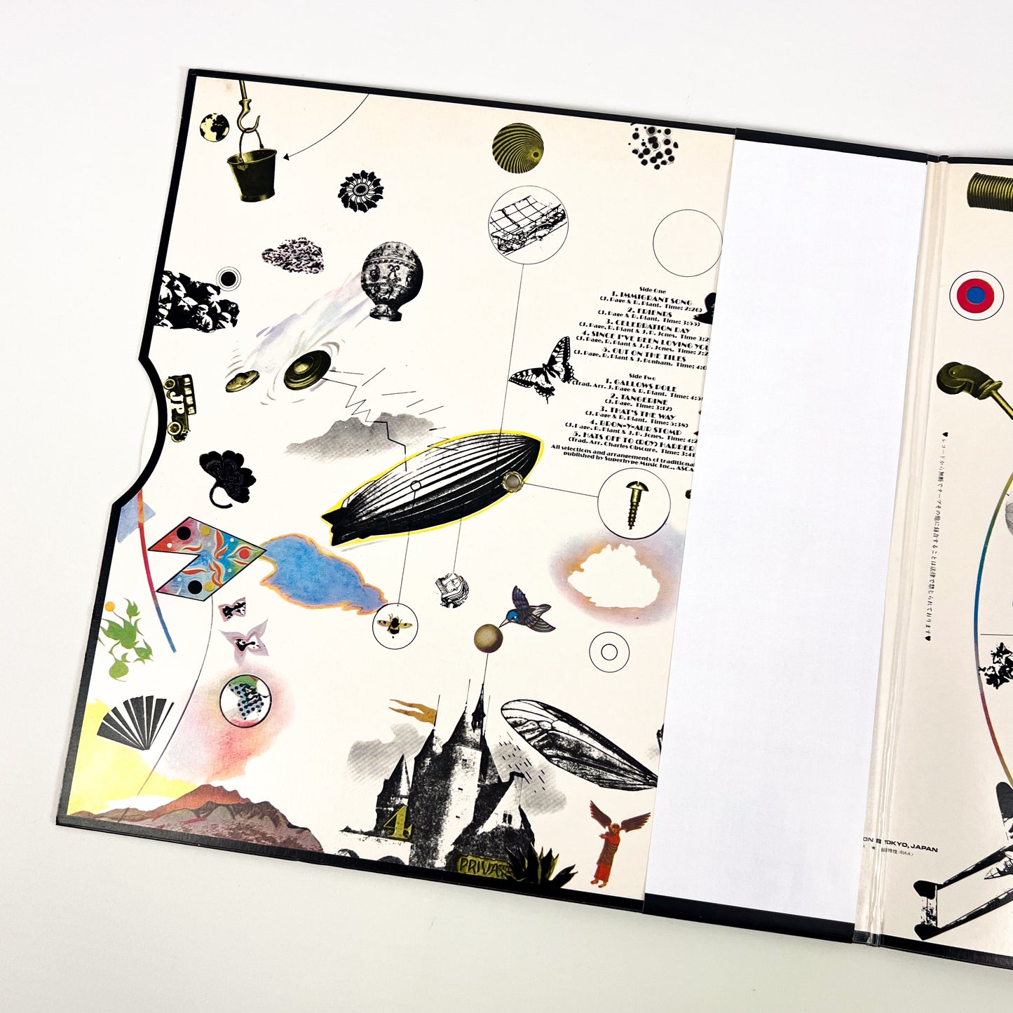 LED ZEPPELIN III - Pressage japonais - Atlantic P-10106A 1976 POSTER