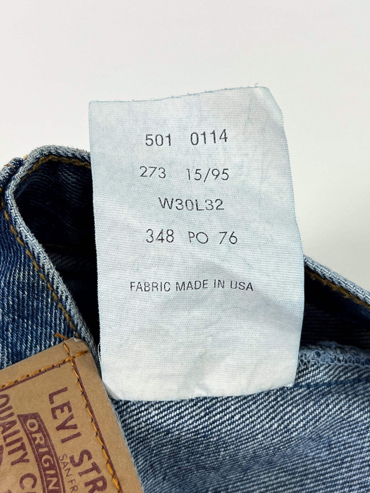 Levi's 501 W30 NOS Made in USA 1995