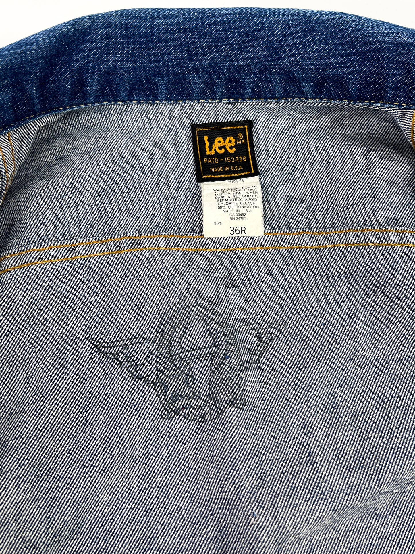Lee Riders Trucker Jacket Fabriquée aux États-Unis sur mesure