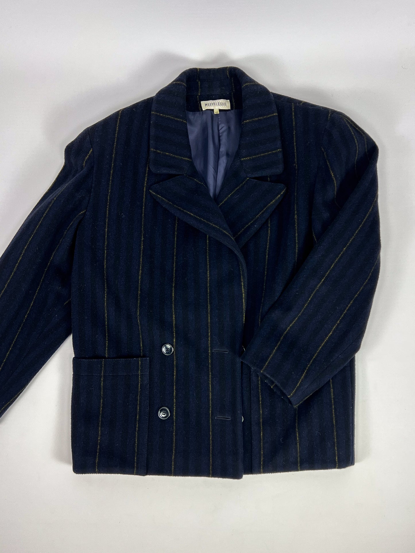 Blazer Gessato in Pura Lana anni '70