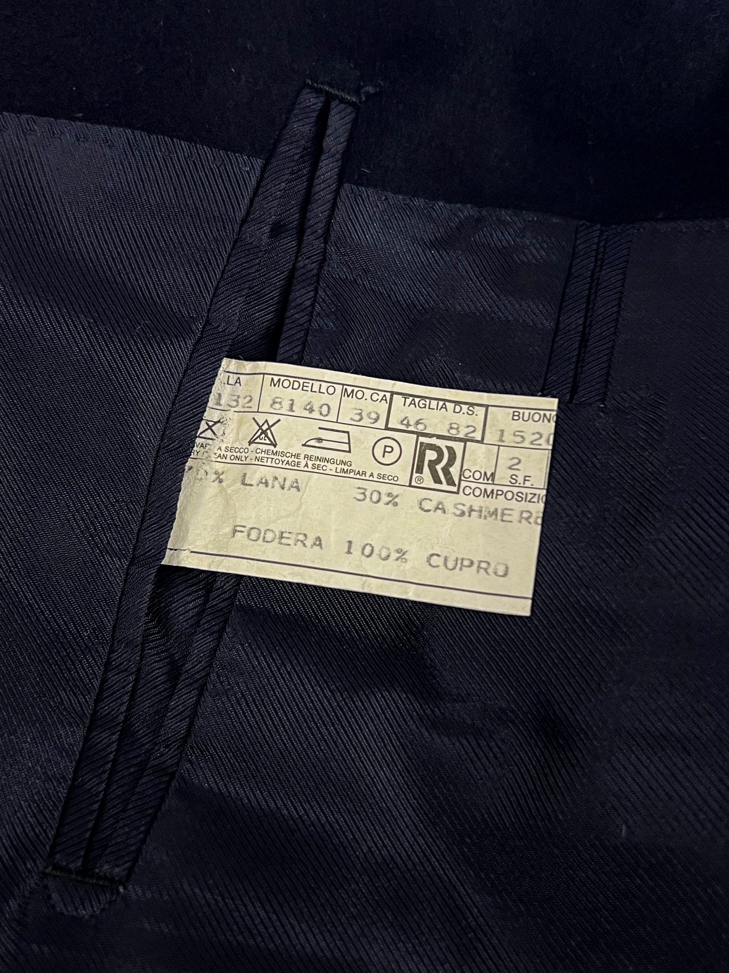 Giacca doppiopetto Gianfranco Ferré in Cashmere 1989