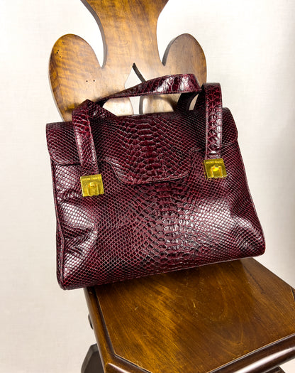 Borsa Bruno Magli in Pelle Pitonata