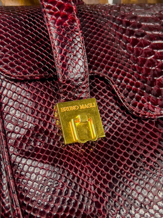 Borsa Bruno Magli in Pelle Pitonata