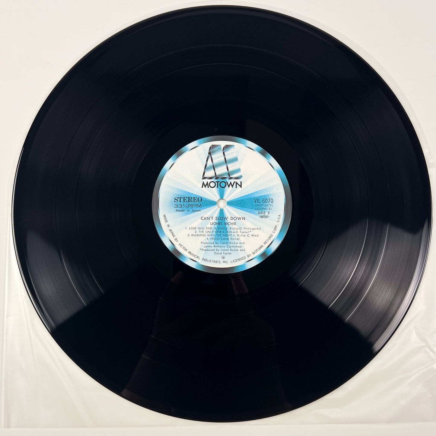 LIONEL RICHIE – Can’t Slow Down 1ª Edizione Giapponese - Motown VIL-6070 1983