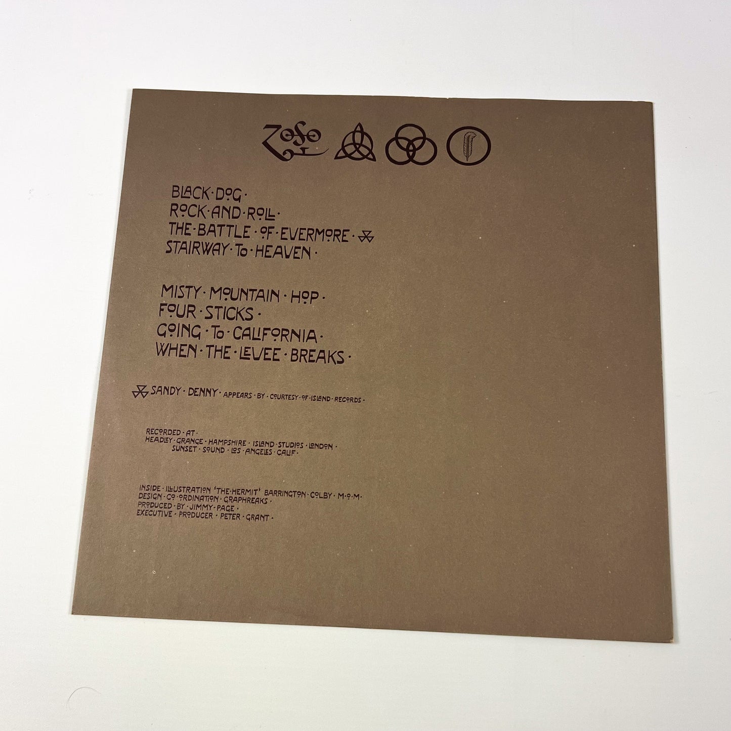 LED ZEPPELIN IV - 1st Japanese Edition – Atlantic P-8166A 1971