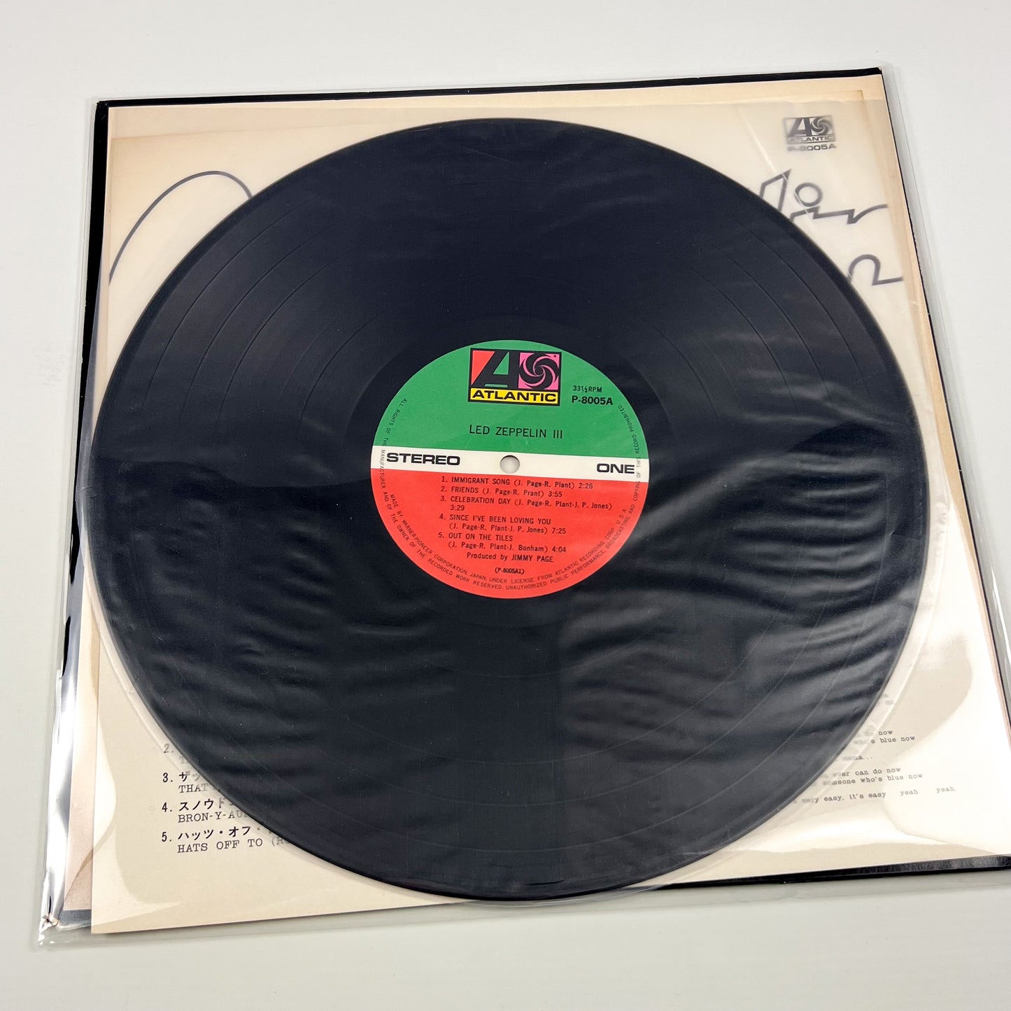 LED ZEPPELIN III - Japanese Pressing - Atlantic P-8005A 1971