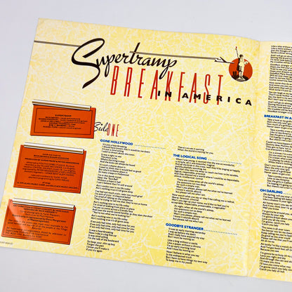 SUPERTRAMP – Breakfast In America 1ª Edizione Giapponese –  A&M AMP-6034 1979
