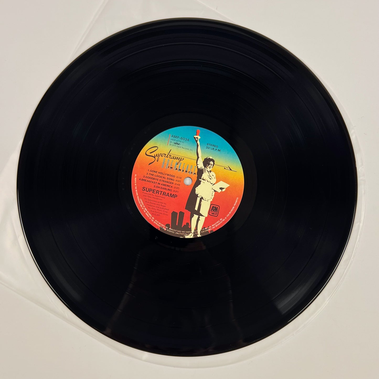 SUPERTRAMP – Breakfast In America 1ª Edizione Giapponese –  A&M AMP-6034 1979