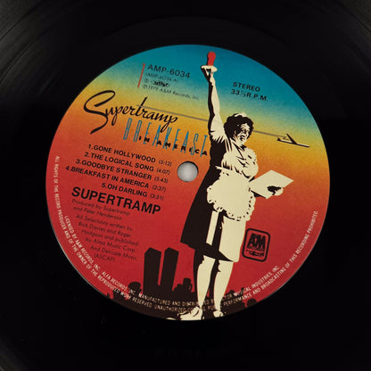 SUPERTRAMP – Breakfast In America 1ª Edizione Giapponese –  A&M AMP-6034 1979