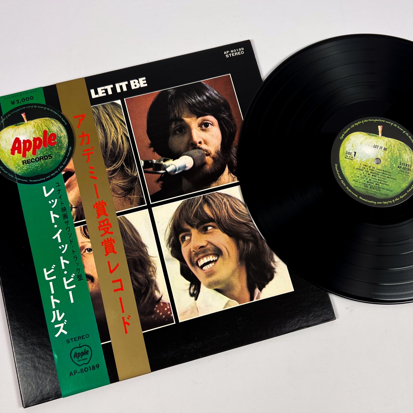 THE BEATLES – Let It Be Stampa Giapponese "Premio Vincitore Oscar" – Apple AP-80189 1971